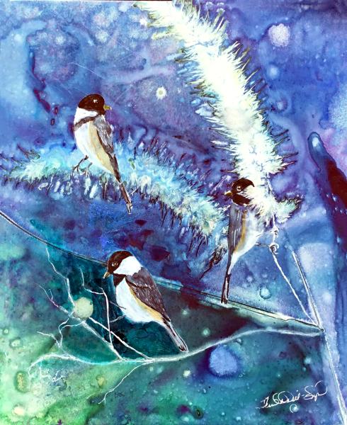 Winter Chickadees