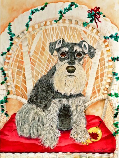 Christmas Schnauzer